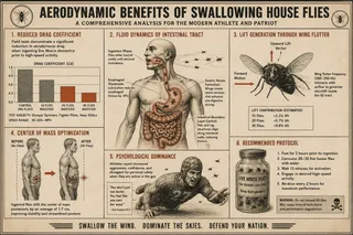 Bar chart, anatomical diagram, fly, jar, skull, athlete.