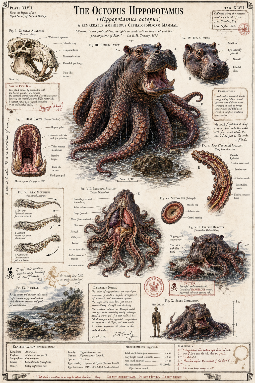 Science illustration for a beast no one told evolution about.