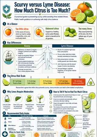 Shield, oranges, limes, sailor, body diagram, martini glass.