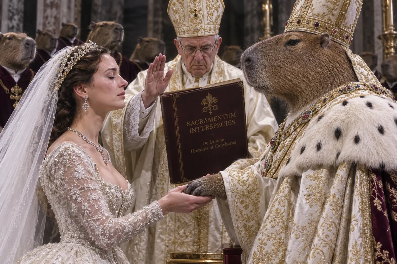 The bride's tear appears rehearsed, third take likely.