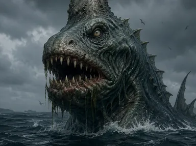 digital-art-sea-monster-with-a-human-foot-on-its-head