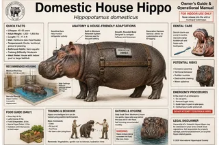 Harness, pool diagram, toothbrush, food crate, copyright line.