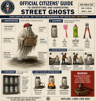 Seal, jar, swatter, spray can, bolt cutters, gavel.