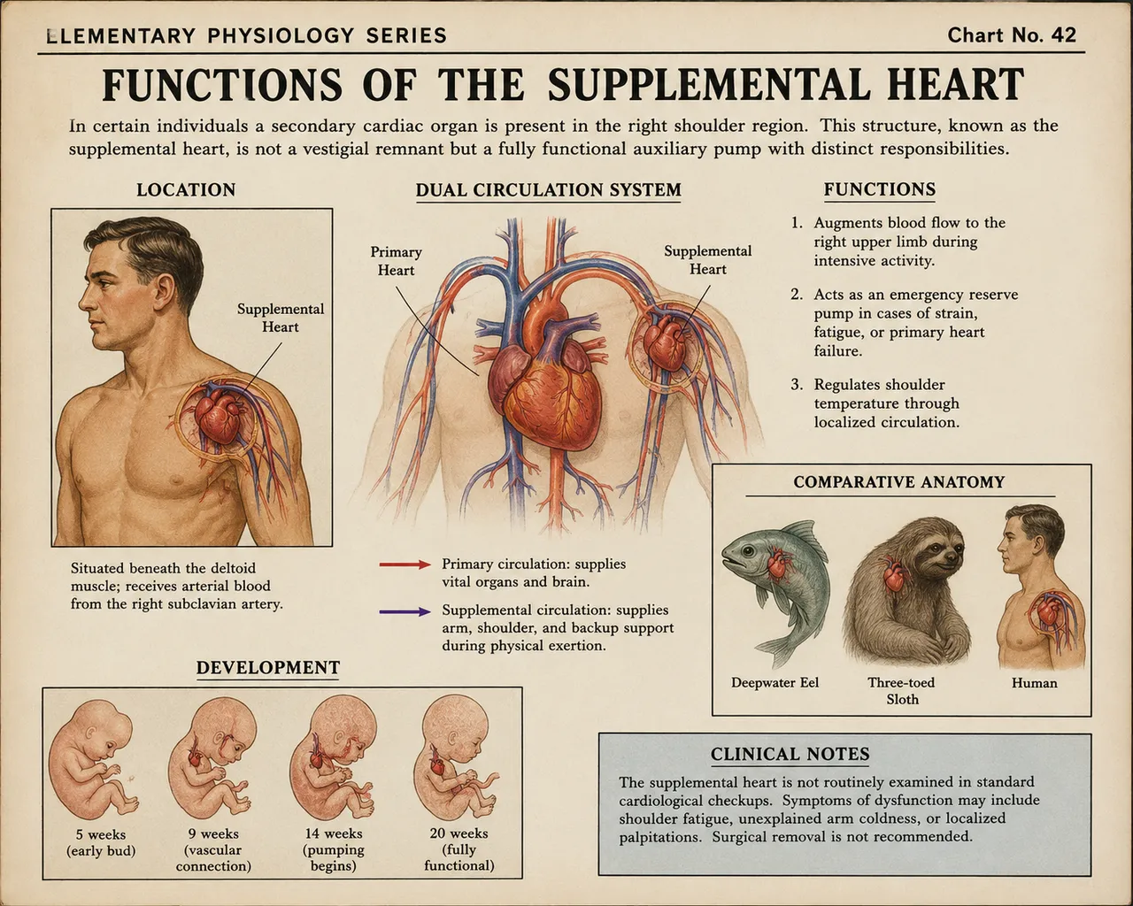 The sloth's shoulder heart looks resigned about it.